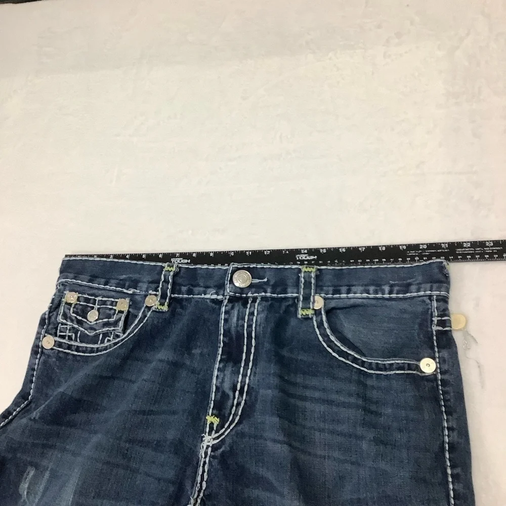 True Religion Ricky Super T Rare Yellow Tag Sz 42 Dark Wash
